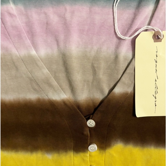 NWT Raquel Allegra Cindy Tie Dye Button Top Size Large (3) - Picture 9 of 14